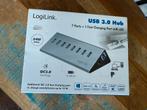 NIEUW | LogiLink 8 Port USB 3.0 Hub | Zilver, Ophalen of Verzenden, Nieuw, USB-hub, Telefoon