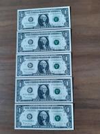 5x1 dollar 2017 usa opeenvolgend ongebruikt kk f.22.7, Postzegels en Munten, Bankbiljetten | Amerika, Ophalen of Verzenden, Noord-Amerika