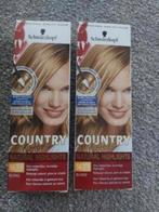 2xCountry Colors natural highlights Schwarzkopf, Set 1.Blond, Sieraden, Tassen en Uiterlijk, Uiterlijk | Haarverzorging, Ophalen of Verzenden