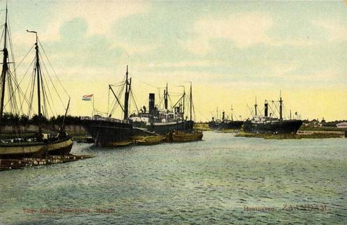 Houthaven. - Zaandam. - schepen - 1926 gelopen, Verzamelen, Ansichtkaarten | Nederland, Gelopen, Noord-Holland, 1920 tot 1940