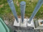 Beton poeren 6 + 1, Tuin en Terras, Tuinhekken en Hekwerk, Ophalen, Zo goed als nieuw, IJzer