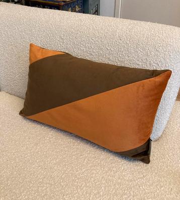 Sierkussen nieuw HD collection bruin oranje gestreept beschikbaar voor biedingen