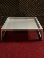 Grijze bedtafel / dienblad, Ophalen of Verzenden, Zo goed als nieuw, Rechthoekig, Kunststof