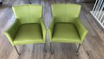 2 groene stoelen, Huis en Inrichting, Stoelen, Ophalen, Gebruikt, Twee, Overige kleuren