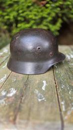 Duitse M40 helm WO2, Verzamelen, Ophalen of Verzenden, Duitsland, Helm of Baret