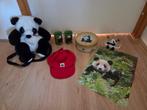 Panda rugzak, 2 mokken, glazen, koektrommel, hanger, poster, Ophalen, Nieuw