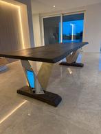 Landelijke Eettafel - 2,50m, Huis en Inrichting, Tafels | Eettafels, Ophalen, 100 tot 150 cm, Eikenhout, 200 cm of meer