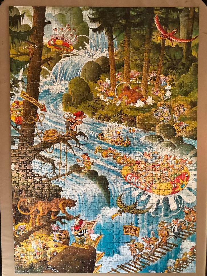 Heye puzzel 1000 stukjes Action Park, Hobby en Vrije tijd, Denksport en Puzzels, Zo goed als nieuw, 500 t/m 1500 stukjes, Ophalen of Verzenden
