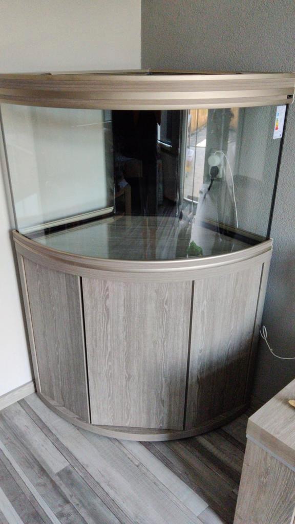 Aquatlantis 180l hoekaquarium, Dieren en Toebehoren, Vissen | Aquaria en Toebehoren, Leeg aquarium, Ophalen