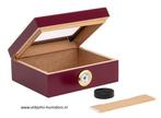 XIKAR HUMIDOR SUPREME CAPRI GLASSTOP ROOD HOOGGLANS     h121, Verzenden, Nieuw, Tabaksdoos of Verpakking