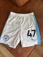 2023-24 Manchester City Home Shorts – Phil Foden #47 S, Puma, Wit, Ophalen of Verzenden, Zo goed als nieuw