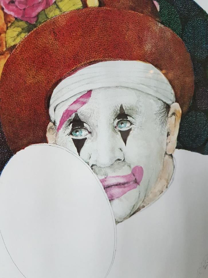 Ben Black - Prachtige Lithografie “Rose Chapeau” /1977 USA, Antiek en Kunst, Kunst | Litho's en Zeefdrukken, Ophalen