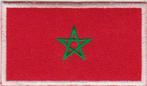 Marokko vlag stoffen opstrijk patch embleem #1, Diversen, Verzenden, Nieuw