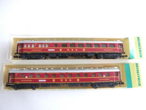 minitrix 13309 + 13310, Hobby en Vrije tijd, Modeltreinen | N-Spoor, Zo goed als nieuw, Wagon, Gelijkstroom, Trix, Verzenden