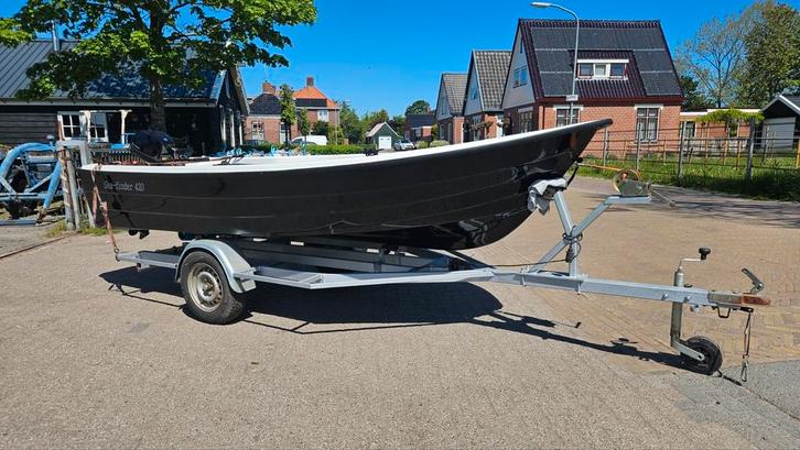 Sea-Finder 420 2022 met tohatsu 6pk 2022 met trailer, Watersport en Boten, Sloepen, Zo goed als nieuw, Tot 10 pk, 3 tot 6 meter