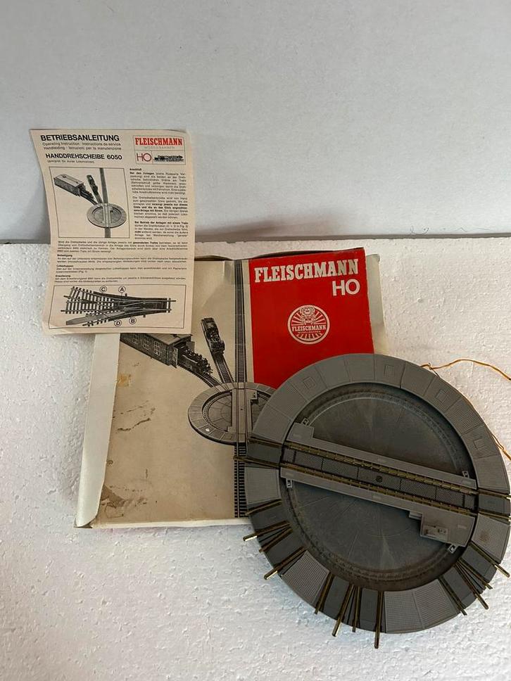Fleischmann 6050  Drehscheibe, Hobby en Vrije tijd, Modeltreinen | H0, Zo goed als nieuw, Rails, Gelijkstroom, Fleischmann, Ophalen of Verzenden