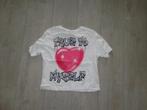 gaaf wit meisjest-shirt van Zara, maat 11/12/152, Kinderen en Baby's, Kinderkleding | Maat 152, Ophalen of Verzenden, Gebruikt