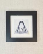 Ets Willemsbrug Rotterdam 10x10 cm, Huis en Inrichting, Minder dan 50 cm, Oorspronkelijke maker, Nieuw, Ophalen of Verzenden