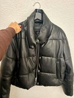 Zwarte leren jas, Kleding | Heren, Jassen | Winter, Zwart, Geen merk, Overige maten, Ophalen of Verzenden