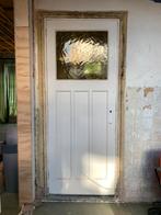 Jaren ‘30 Bruynzeel massieve binnendeur 211x82cm, Doe-het-zelf en Verbouw, Deuren en Horren, Ophalen, Gebruikt, 80 tot 100 cm
