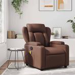(372436#3) Massagestoel verstelbaar bruin kunstleer, Huis en Inrichting, Fauteuils, Ophalen, ., Nieuw, Leer