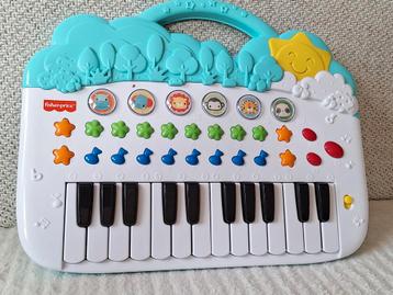 Fisher Price piano Keyboard Dieren - Zo Goed Als Nieuw beschikbaar voor biedingen