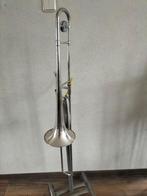 Conn Conquest Usa verzilverd, Muziek en Instrumenten, Ophalen, Gebruikt, Tenor, Met koffer