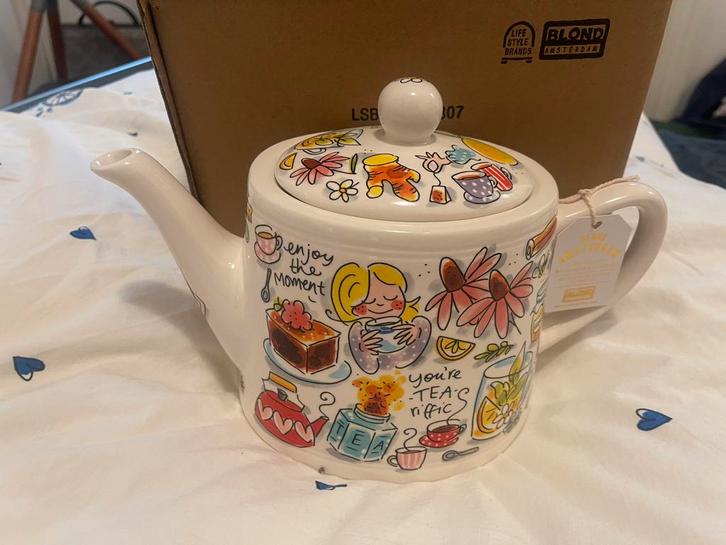 Blond-Amsterdam Moederdag theepot You're Tea-riffic, Huis en Inrichting, Keuken | Servies, Nieuw, Overige typen, Blond Amsterdam