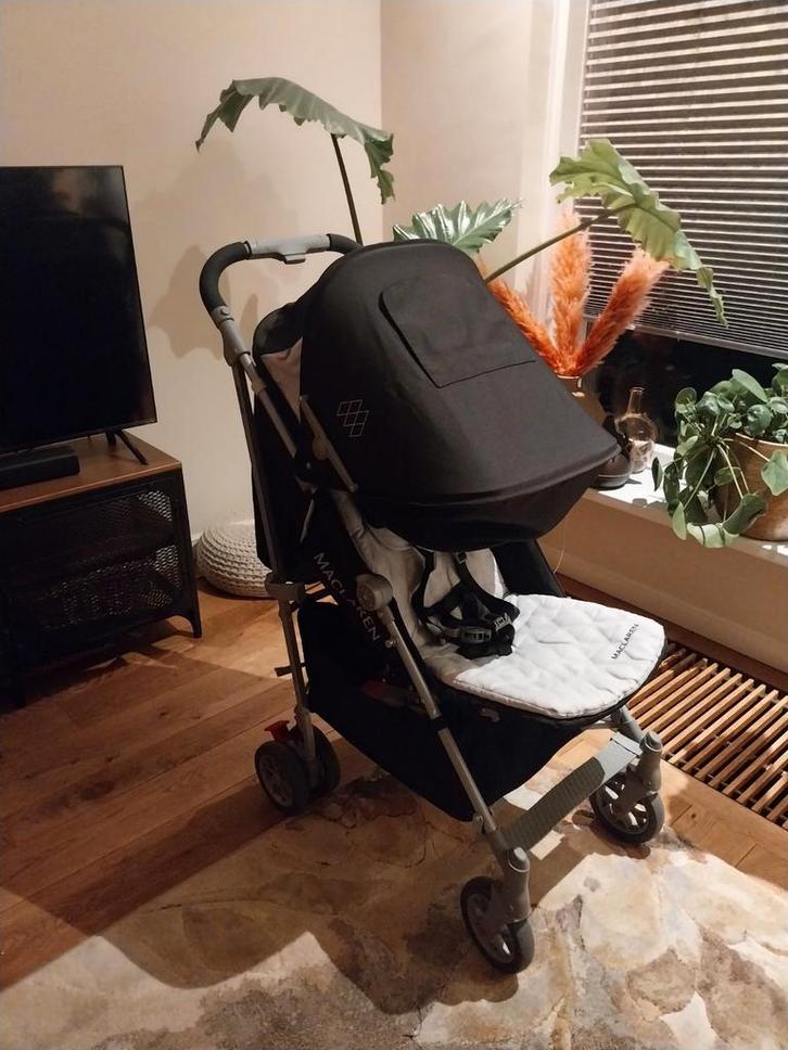 Maclaren buggy - Zo goed als nieuw!, Kinderen en Baby's, Buggy's, Zo goed als nieuw, Maclaren, Regenhoes, Verstelbare rugleuning