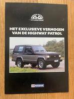 Nissan Patrol Highway Patrol autofolder brovhure, Ophalen of Verzenden, Gelezen, Nissan