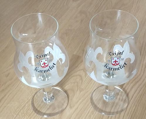 bierglazen, Tripel Karmeliet, volgnr 13, Verzamelen, Biermerken, Zo goed als nieuw, Glas of Glazen, Overige merken, Ophalen of Verzenden