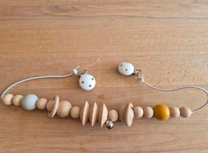 Houten Wagenspanner met Belletje - Deem Design, Kinderen en Baby's, Speelgoed | Babyspeelgoed, Nieuw, Overige typen, Ophalen