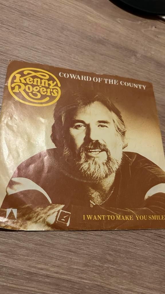 Kenny Rogers Single - Coward of the County, Cd's en Dvd's, Vinyl Singles, Gebruikt, Single, Country en Western, 7 inch, Ophalen of Verzenden