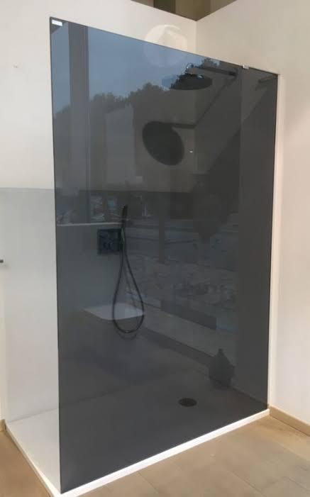Nieuw Aquaconcept douchewand 140x210xm - mat zwart, Ophalen, Nieuw, Glas, Douche