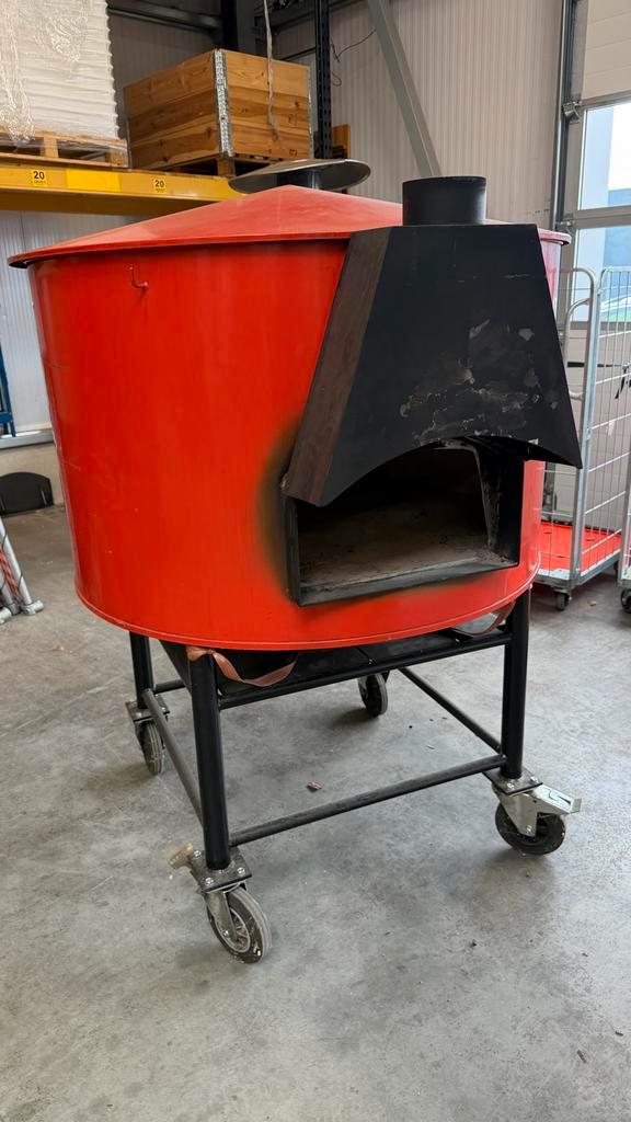 Mobiele Houtgestookte Pizzaoven, Tuin en Terras, Pizzaovens, Gebruikt, Ophalen