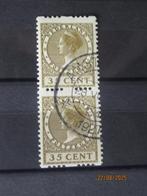 Nico Nederland Roltanding 30 Verticaal Paar gestempeld 1926, Ophalen of Verzenden, T/m 1940, Gestempeld