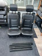 2 zwart leren cabinestoelen camper bus oldtimer mercedes bus, Auto-onderdelen, Interieur en Bekleding, Ophalen of Verzenden, Gebruikt