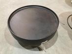 Salontafel Luus - Zwart - Mangohout - ø80 cm, Gebruikt, 50 tot 100 cm, Rond, Modern