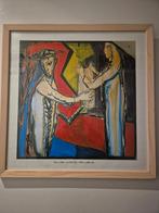 Vintage religieuze kunstdruk - 6e statie kruisweg, Ophalen of Verzenden