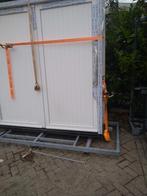 Kunststof kozijn met dubbele garage deuren, Ophalen, Kunststof, Nieuw, Buitendeur