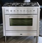Boretti 90cm Breed Fornuis, Gebruikt, 60 cm of meer, Ophalen of Verzenden, Energieklasse A of zuiniger