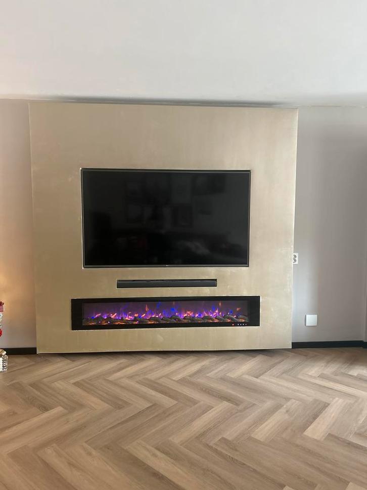 Inbouw Sfeerhaard 180cm - Zo goed als nieuw!, Huis en Inrichting, Haarden, Zo goed als nieuw, Elektrische haard, Ophalen