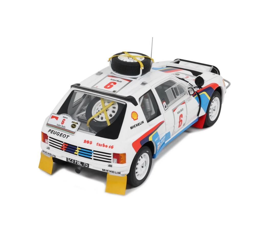 PEUGEOT 205 T16 SALONEN RALLY SAFARI 1985 OTTO MOBILE OT1161, Hobby en Vrije tijd, Modelauto's | 1:18, Verzenden, Nieuw, Auto