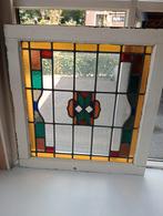 Zeer mooi decoratief glas in loodraam, afhalen voor 55 euro, Antiek en Kunst, Ophalen