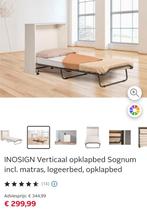 Opklapbed geen één keer gebruikt., Huis en Inrichting, Slaapkamer | Bedden, Ophalen, Overige materialen, Eenpersoons, Wit