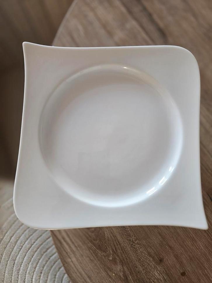 SAM & SQUITO Porseleinen Bordjes - Set van 10, Huis en Inrichting, Woonaccessoires | Schalen en Manden, Gebruikt, Schaal, Vierkant