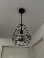 Hangende draadlamp zwart metaal, Industrieel, Scandinavisch, Ophalen of Verzenden, Zo goed als nieuw, Minder dan 50 cm