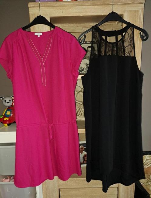 Phildar, mouwloze jurk, zomerjurk,  44, Kleding | Dames, Jurken, Zo goed als nieuw, Maat 42/44 (L), Zwart, Boven de knie, Ophalen of Verzenden