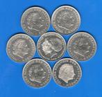 2,5 gulden mooie munten Juliana 7 stuks   ( serie1 ), Postzegels en Munten, Munten | Nederland, Verzenden, Koningin Juliana, 2½ gulden