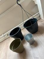 Set van 4 bloempotten, Overige materialen, Gebruikt, Rond, Binnen